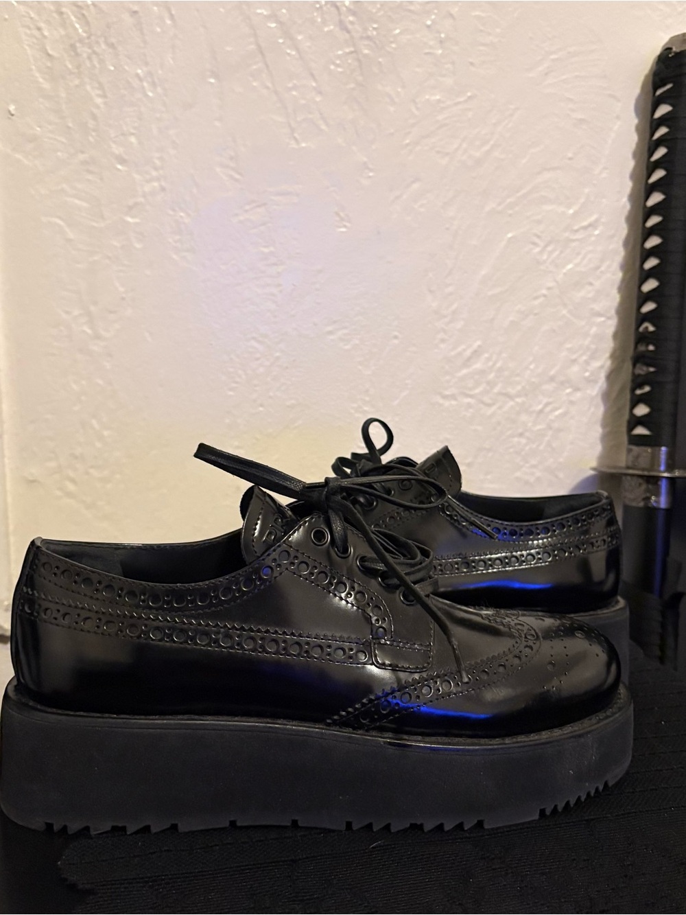 Prada Leather Lasercut Accents Sneakers woman’s size 5